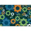 Shifting Gears, Citrus Rug