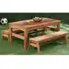 Wood Table & Benches