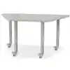 Berries® Trapezoid Activity Tables, 24" x 48", Gray