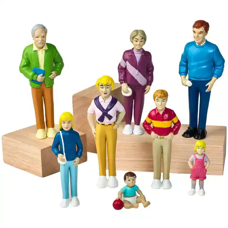 Caucasian Pretend Play Family
