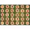 Pixel Perfect™ Alphabet Tree Rounds Seating Rug