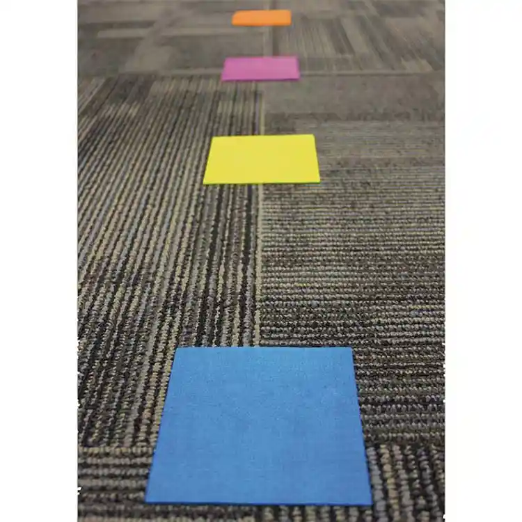 Colorful Squares Spot On Carpet Markers