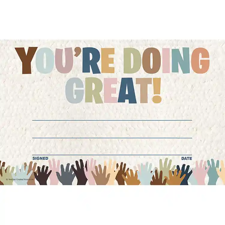 Everyone is Welcome You’re Doing Great! Awards