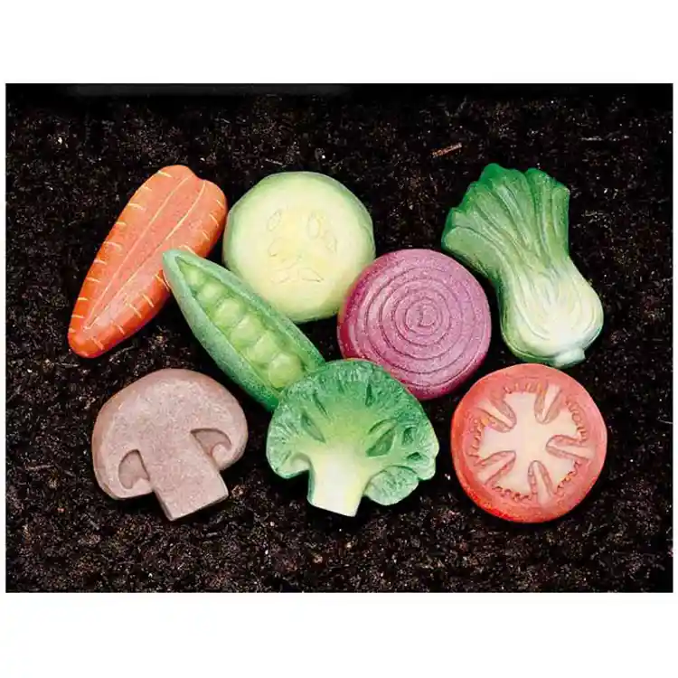 Fruit & Vegetable Sensory Play Stones Set