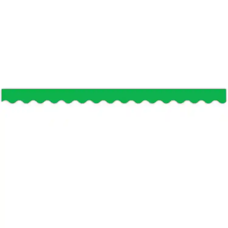 Green Scalloped Border