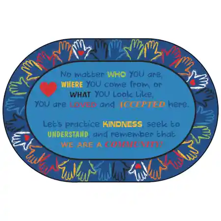 Hands Together Community Rug
