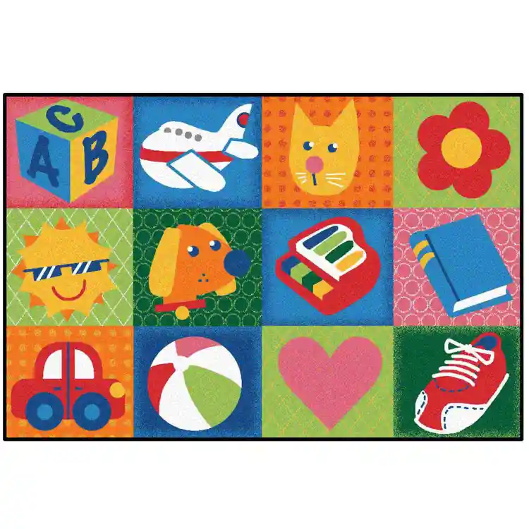 KID$ Value Classroom Rugs™, Toddler Fun Squares