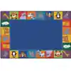KID$ Value Plus Classroom Rugs™, Zoo Animal Seating Rug