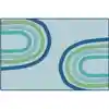 KIDSoft™ Large Rainbows Rug, Soft Colors