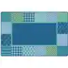 KIDSoft™ Pattern Blocks Rug, Blue