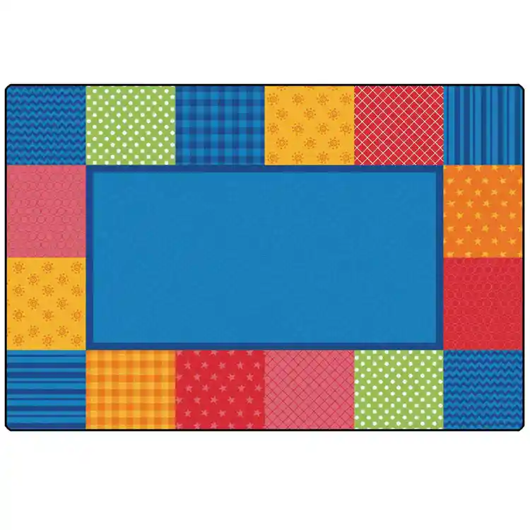 KIDSoft™ Pattern Blocks Rug, Primary