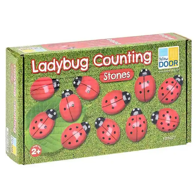 Ladybug Counting Stones