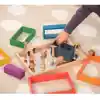 Small Wooden Mirror Tray