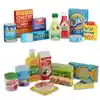 Wooden Fridge & Pantry Foods Set