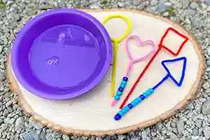 Craft Stems Bubble Wand Art Activity