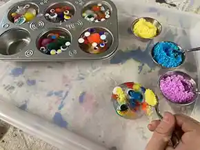 Frozen Loose Parts Treasures Activity