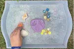 Modeling Dough Prints Art Activity