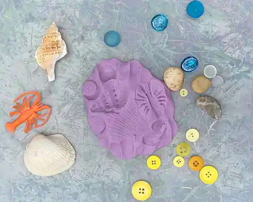 Modeling Dough Prints Process Art Activity