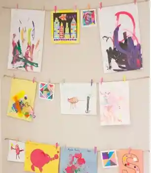 Handing art display at home