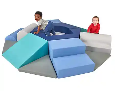 Two children on Becker's Climb and Crawl Canyon