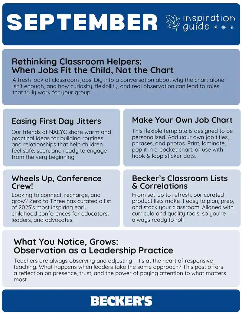 September 2025 Teacher Inspiration Guide