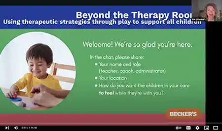 Beyond the Therapy Room Webinar Video